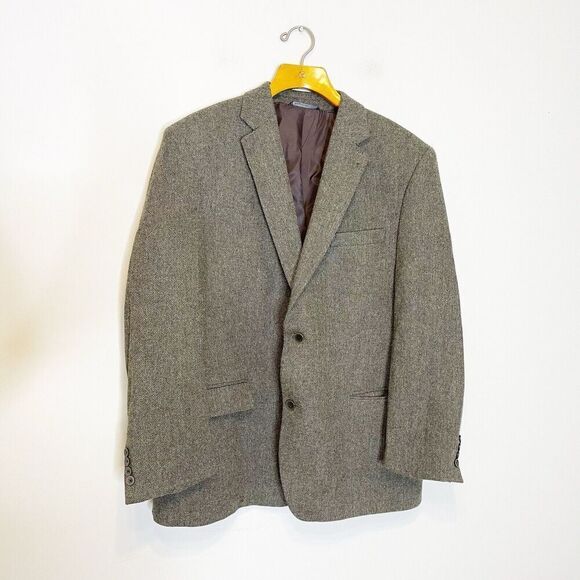 Lanificio di Pray 48R Blazer Sport Coat S. Cohen Perlis Brown Wool Cashmere - Picture 2 of 16